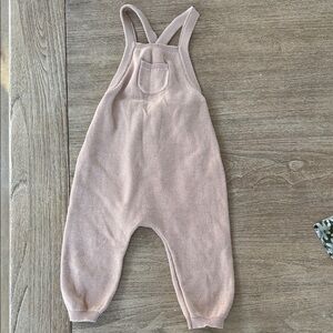 Quincy Mae Blush Sweater Overalls Size 18-24 Months